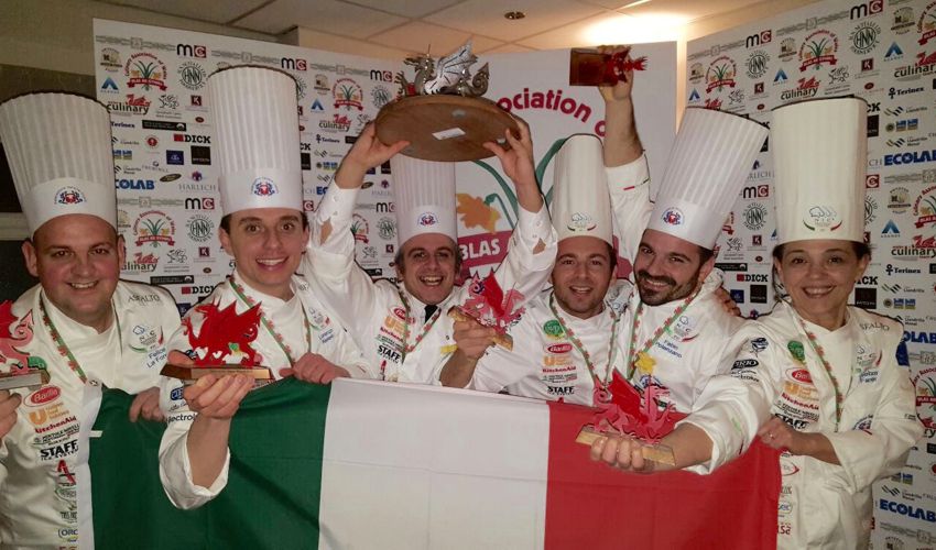 Vittoria dell’Italia della cucina in Galles